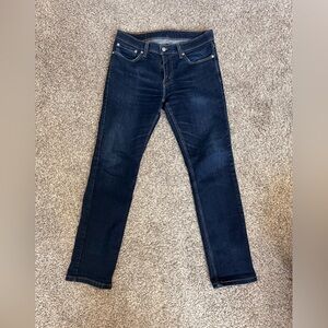 Levi's Dark Blue Straight Fit Men's Jeans